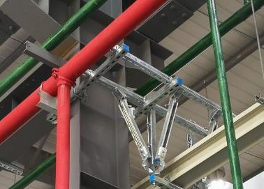河间该抗震支架的整体式支吊架结构协调性好